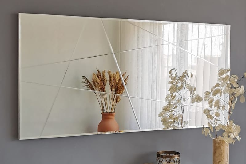 V�ästerort Spegel Liggande - Silver - Väggspegel - Hallspegel